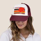 Vivid Red Profile – Pop Art Trucker Cap キャップ (インサイチュ)