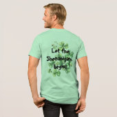 Vivid Skull with Green Hat Illustration トライブレンドＴシャツ (フル背面)