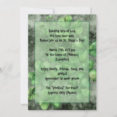 Vivid Skull with Green Hat Illustration 招待状 (裏面)