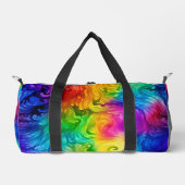 Vivid Spectrum Swirl Travel Carrier ダッフルバッグ (正面)
