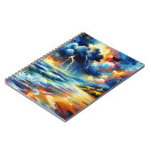 Vivid Stormy Beach Painting Notebook ノートブック (左側)
