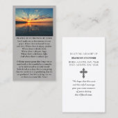 Vivid Sunset Purple Oange Yellow Blue Sympathy  名刺 (正面/裏面)