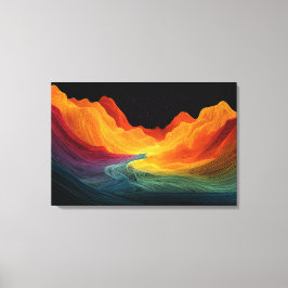 Vivid Topography | サプライズ ランドスケープ (30" x 20") キャンバスプリント