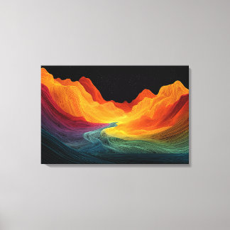Vivid Topography | サプライズ ランドスケープ (30" x 20") キャンバスプリント