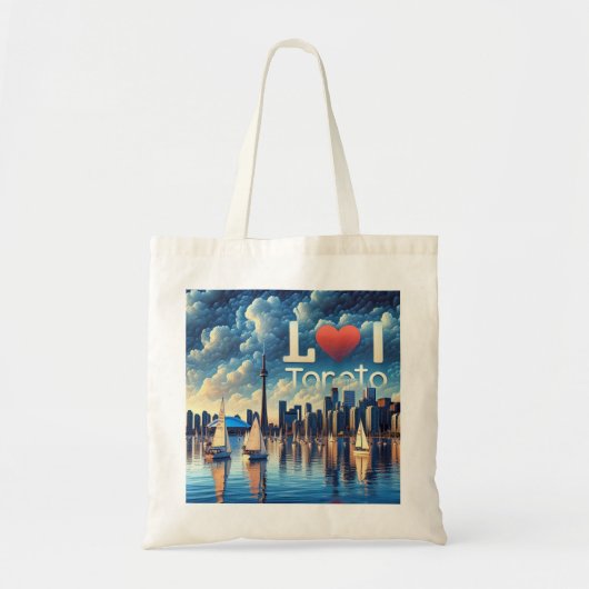Vivid Toronto Lake Tote トートバッグ (正面)