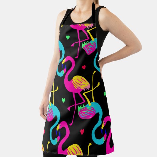 Vivid tropical, exotic hawaiian seamless pattern w エプロン (インサイチュ)