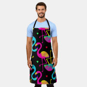 Vivid tropical, exotic hawaiian seamless pattern w エプロン (着用した状態)