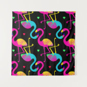 Vivid tropical, exotic hawaiian seamless pattern w タペストリー (正面)