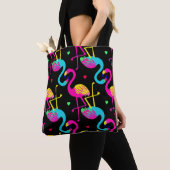 Vivid tropical, exotic hawaiian seamless pattern w トートバッグ (クローズアップ)