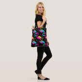 Vivid tropical, exotic hawaiian seamless pattern w トートバッグ (モデル)