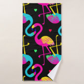 Vivid tropical, exotic hawaiian seamless pattern w バスタオル (バスタオル)