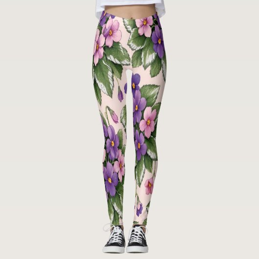 Vivid Violet Women's Leggings レギンス (正面)