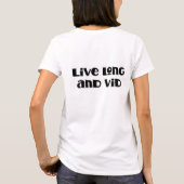 VividConの2015年のラマの女性の基本的なTシャツ Tシャツ (裏面)