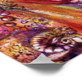 VIVIENとMERLIN Arthurian Legends水彩画 ポスター (角)