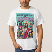 Viviendo Como Dios: Cristo y Su Fiesta de Cerveza Tシャツ (正面)