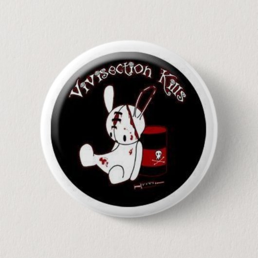 Vivisectionの殺害 缶バッジ (正面)