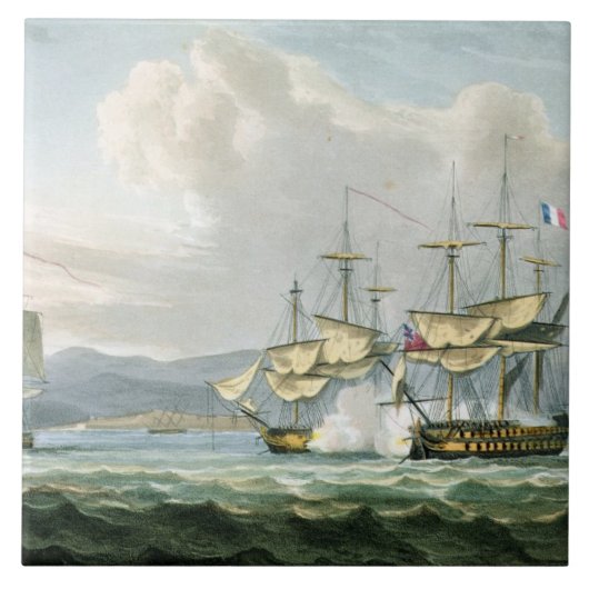 Vizagapatamの道のフリゲート艦の行為、インドの沖で、18 タイル (正面)