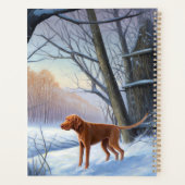 Vizla クリスマス・雪が降る プランナー手帳 (裏面)