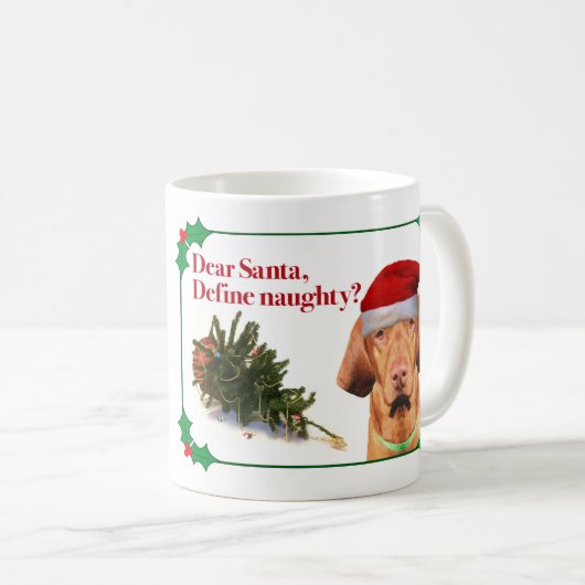 Vizslaのいけないマグ コーヒーマグカップ (正面右)