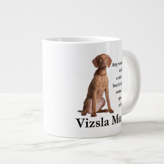 Vizslaのお母さんのジャンボマグ ジャンボコーヒーマグカップ (正面右)