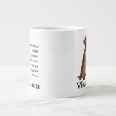 Vizslaのお母さんのジャンボマグ ジャンボコーヒーマグカップ (正面)