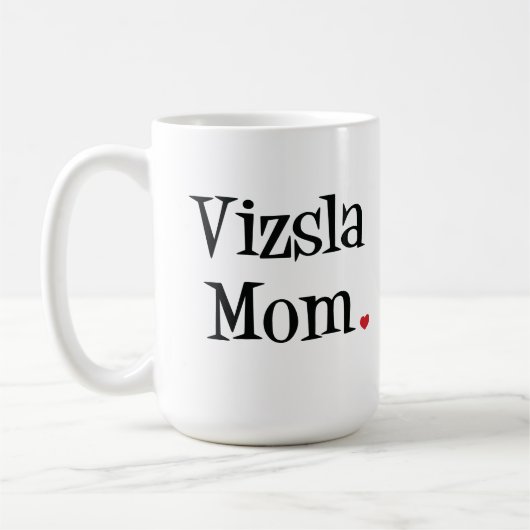 Vizslaのお母さんのマグ コーヒーマグカップ (左)