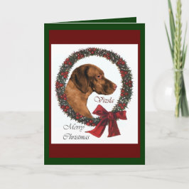 Vizslaのクリスマスのギフト シーズンカード