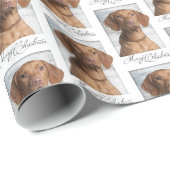 Vizslaのクリスマスの包装紙 ラッピングペーパー (ロールコーナー)