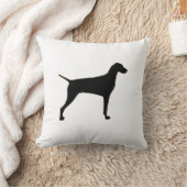 Vizslaのシルエット クッション (ブランケット)