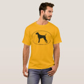 Vizslaのシルエット Tシャツ (正面フル)