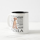 Vizslaの特性のマグ ツートーンマグカップ (正面左)