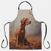 Vizslaの紅葉秋インスパイア エプロン (正面)
