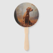 Vizslaの紅葉秋インスパイア ハンドファン (裏面)