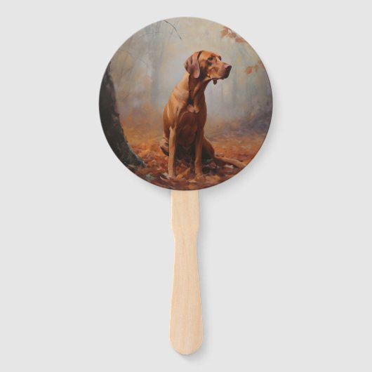 Vizslaの紅葉秋インスパイア ハンドファン (裏面)