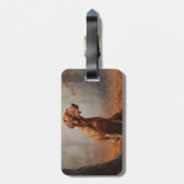 Vizslaの紅葉秋インスパイア ラゲッジタグ (裏面縦)