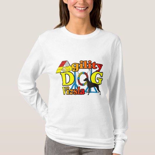 Vizslaアジリティ・シャツギフト Tシャツ (正面)