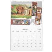 Vizslaカレン図解入りの、写真付きのダー カレンダー (1月 2026)