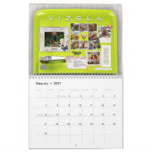 VIZSLAレトロ冷却装置カレンダー カレンダー (2月 2027)