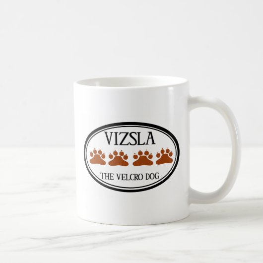 Vizslaヴェルクロ犬のマグ コーヒーマグカップ (右)