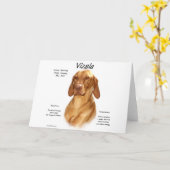 Vizsla履歴デザイン カード (黄色い花)