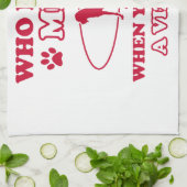 Vizsla犬の品種デザイン キッチンタオル (折り畳み)