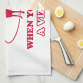 Vizsla犬の品種デザイン キッチンタオル (四つ折り)