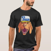 Vizsla 1 Dad Father's Day Tシャツ (正面)