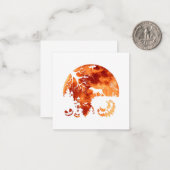 Vizsla And Moon Halloween Costume Pumpkin Dog Love ノートカード (正面/裏面インサイチュ)