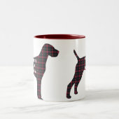 Vizsla BFFギフト ツートーンマグカップ (中央)