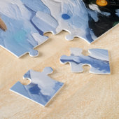 Vizsla Christmas Lighthouse Holiday ジグソーパズル (側面)