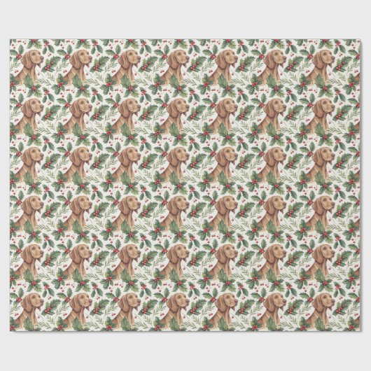Vizsla Christmas Wrapping Paper ラッピングペーパー (フラット)