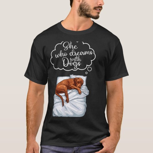 Vizsla Dog Nightgown Pajama  Tシャツ (正面)