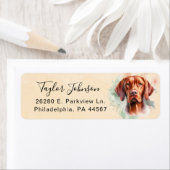 Vizsla Dog Return Address Label ラベル (インサイチュ)