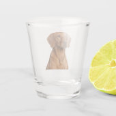 Vizsla Dog Shot Glass ショットグラス (裏面)
